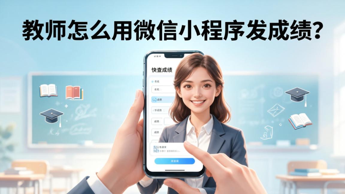 教师怎么用微信小程序发成绩？快查成绩操作步骤详解（含批量录入、二维码分享、查询统计）