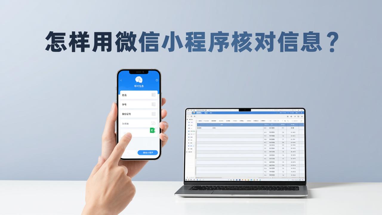怎样用微信小程序核对信息？扫码确认、修改数据、导出Excel全流程教程