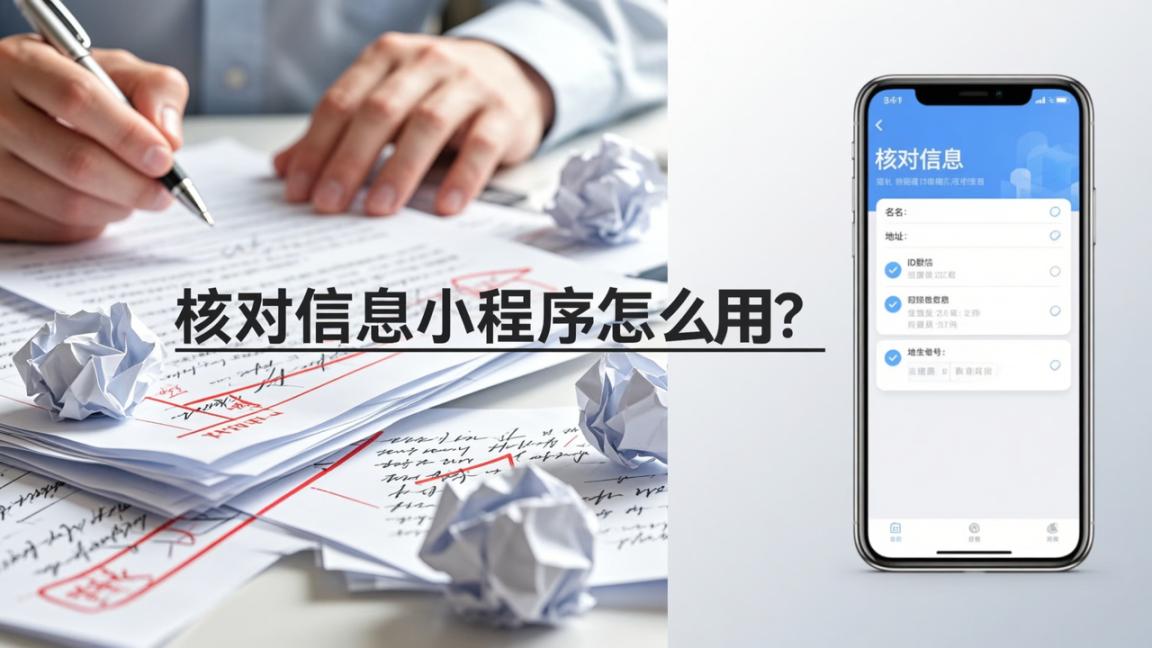 核对信息小程序怎么用？和纸质核对表比，谁更适合学校/单位批量改资料？