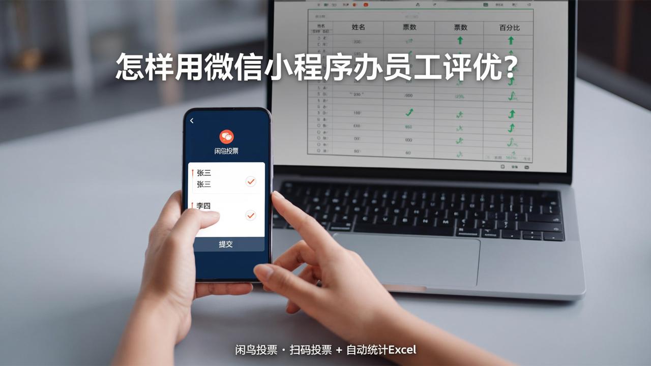 怎样用微信小程序办员工评优？闲鸟投票扫码投票+自动统计Excel教程