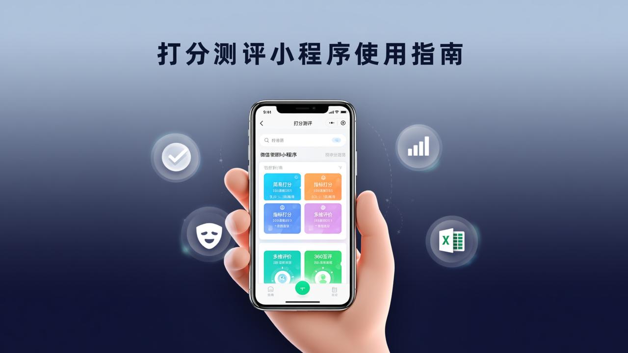 打分测评小程序怎么用？4类打分表设置方法、匿名实名切换、Excel自动导出全流程