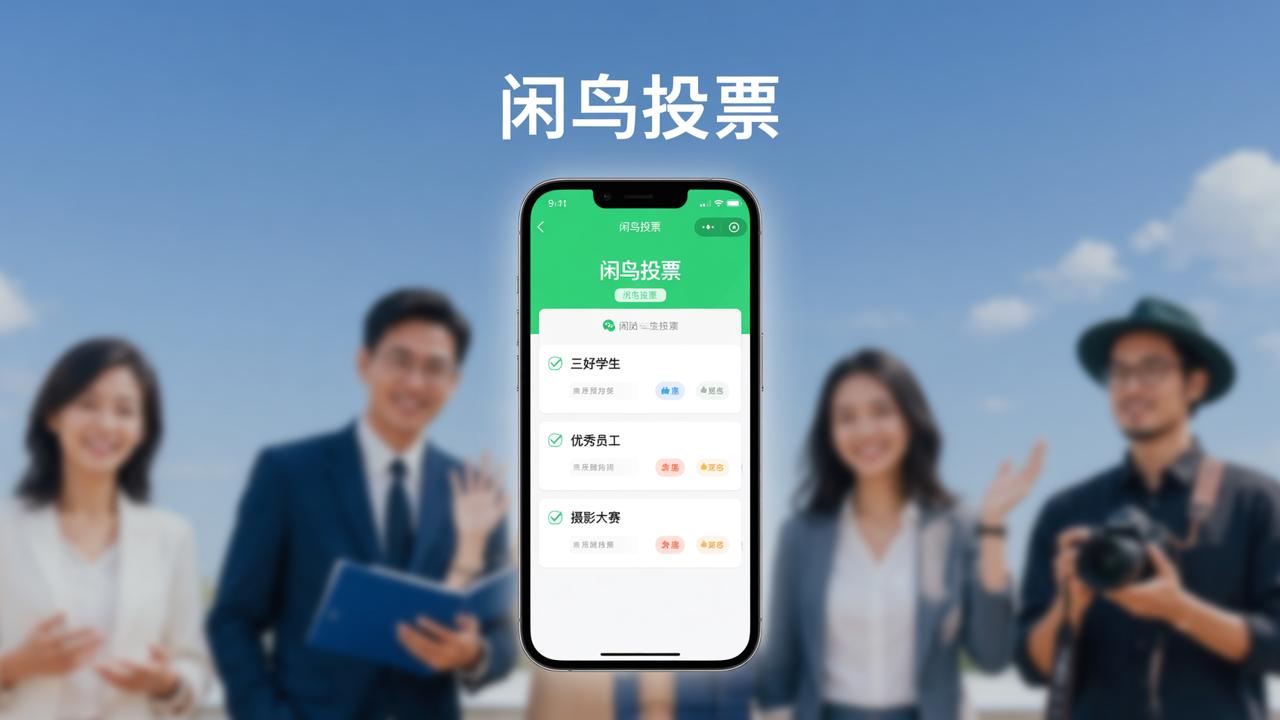 微信免费投票小程序怎么选？闲鸟投票支持评优评选、民主决策、作品比赛全场景