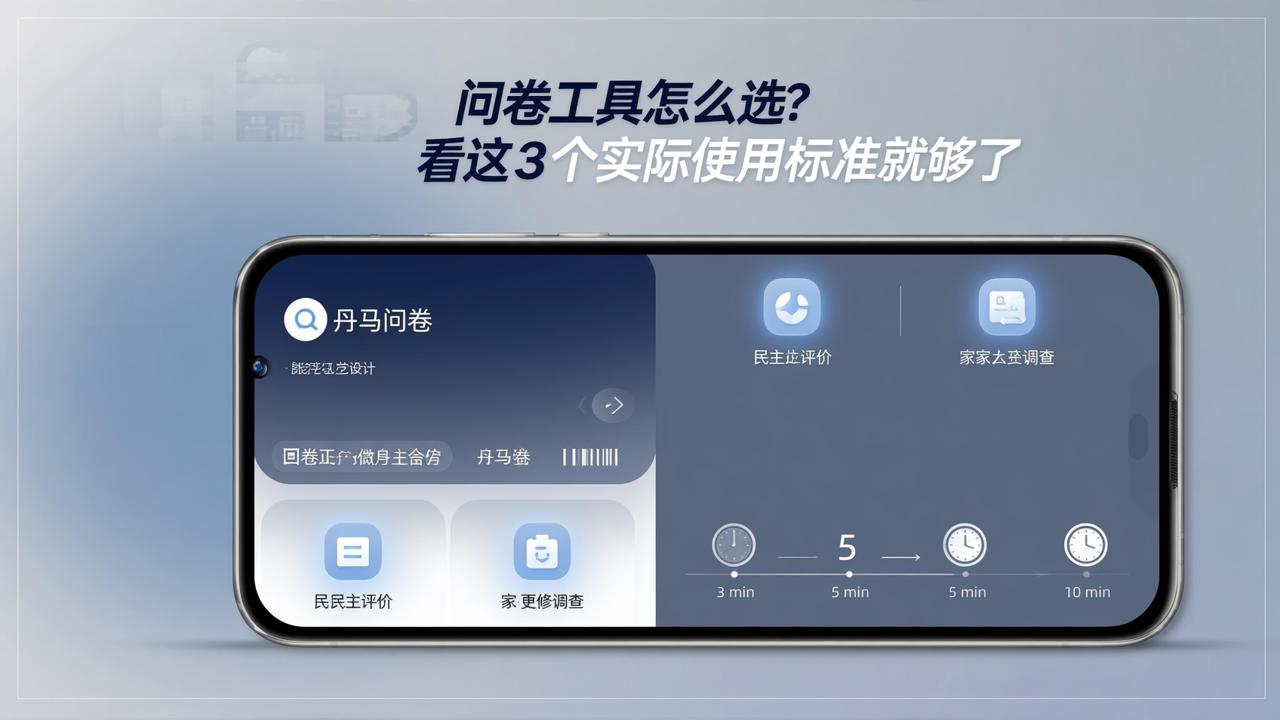 问卷工具怎么选？看这3个实际使用标准就够了