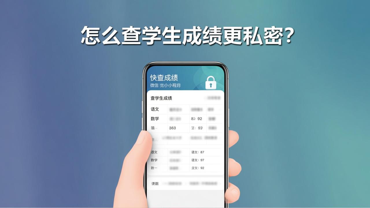 怎么查学生成绩更私密？快查成绩微信小程序扫码即查，支持批量录入和电子奖状发放