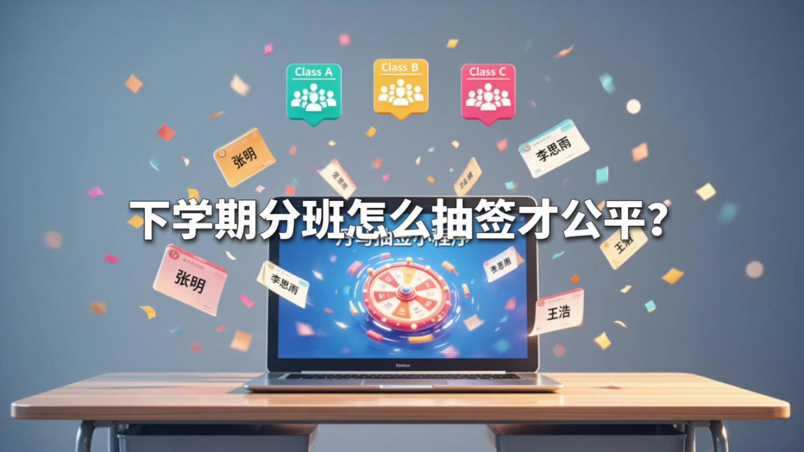 下学期分班怎么抽签才公平？丹马抽签小程序实操教程（含匿名设置、Excel导出、未抽人员提醒）