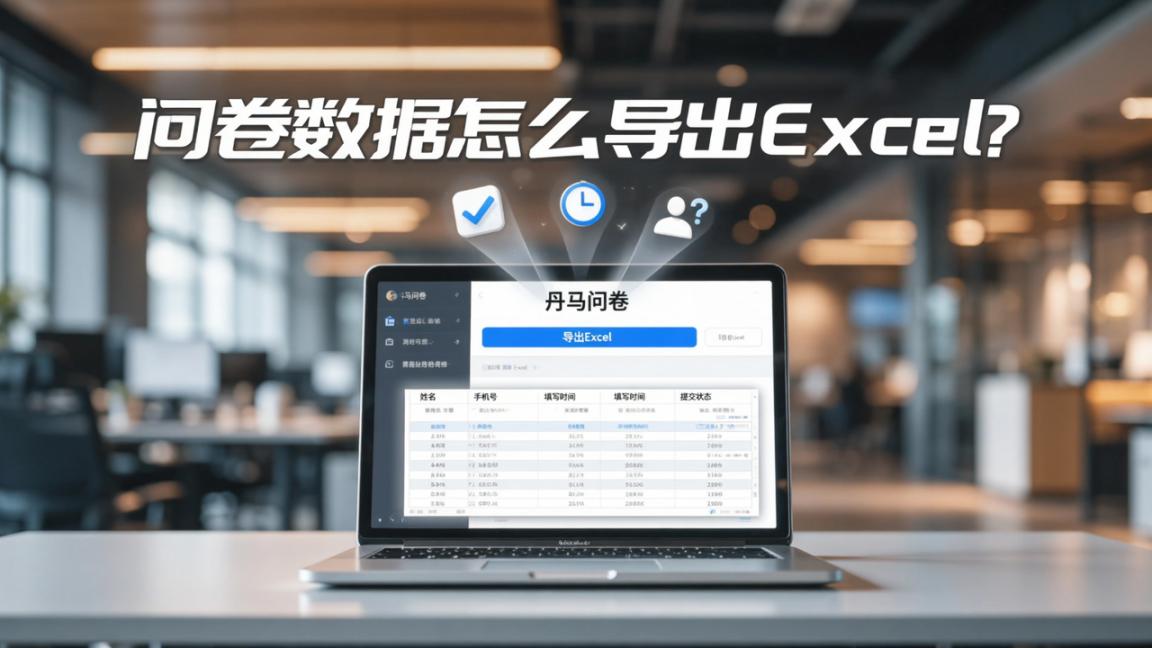 问卷数据怎么导出Excel？丹马问卷导出步骤详解，还能查谁没交表