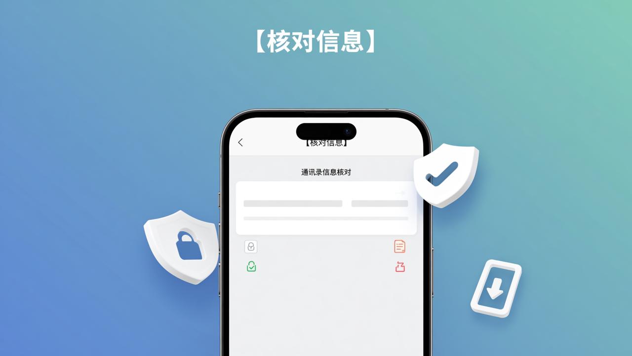 通讯录信息核对小程序怎么用？互不查看、留痕导出、补录修改全流程教程